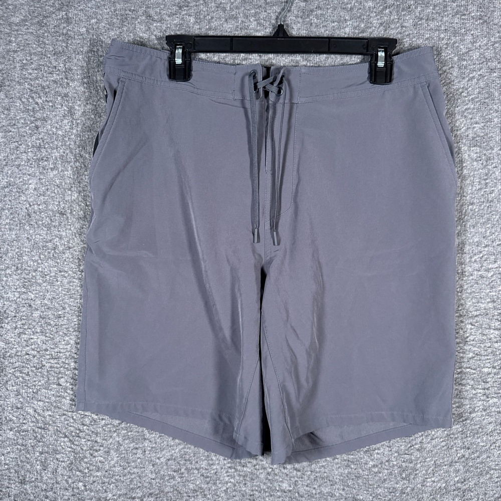 Ten Thousand Foundation Shorts Men XL Grey Training Workout Running Linerless 9"